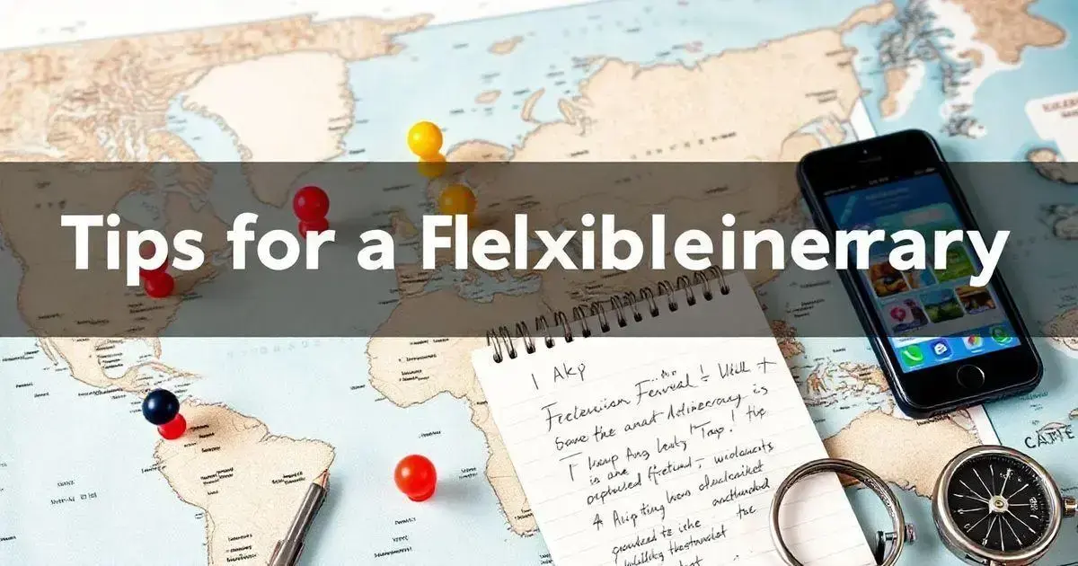 Tips for a Flexible Itinerary